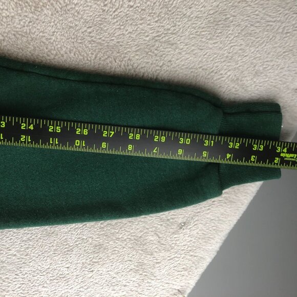 Vintage Lee Women's Art Sweatshirt Large Pullover Floral Applique Green Knit Y2K - Picture 6 of 12